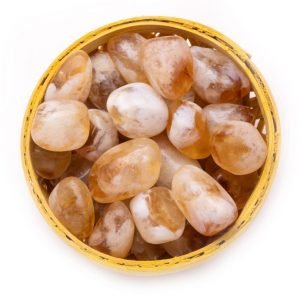 Citrine stone pebbles